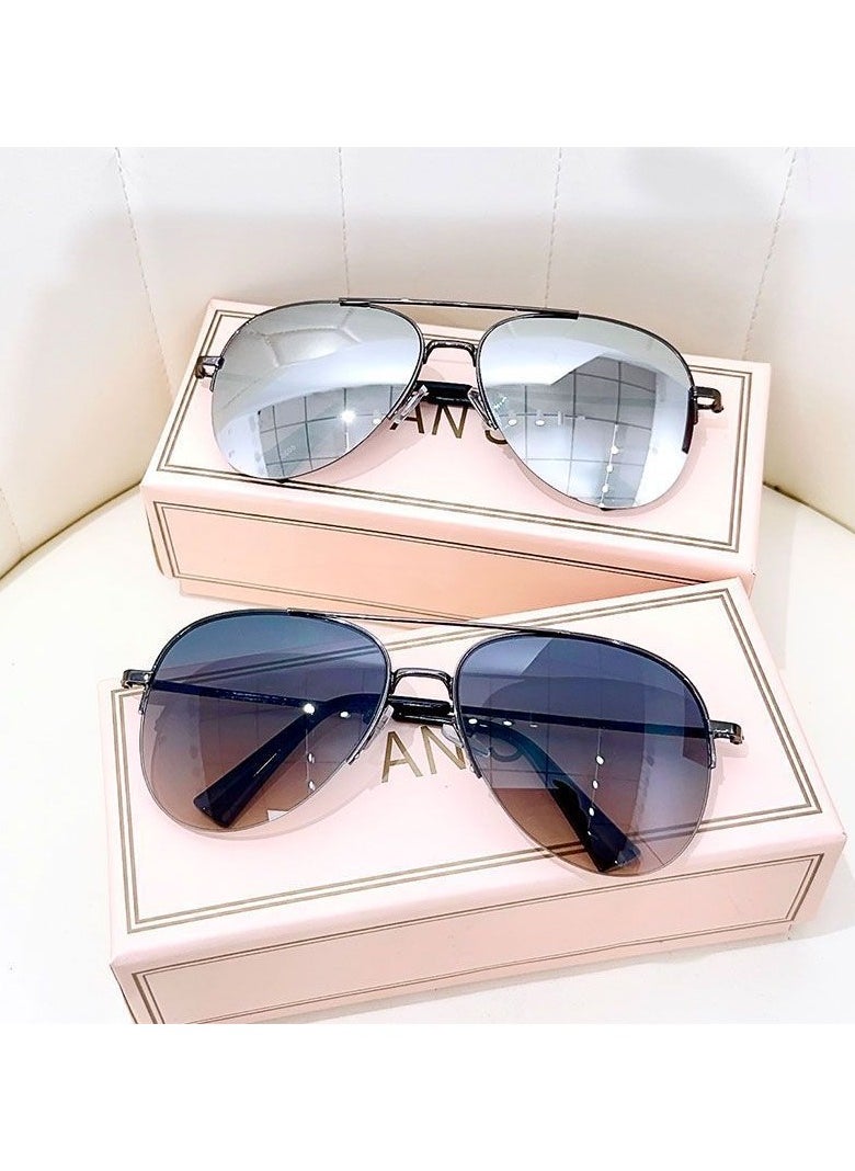 General Super cool men and women's high-end driving sunglasses, aviator sunglasses for driving, large frame frog mirror, big face sun glasses  - Image 2