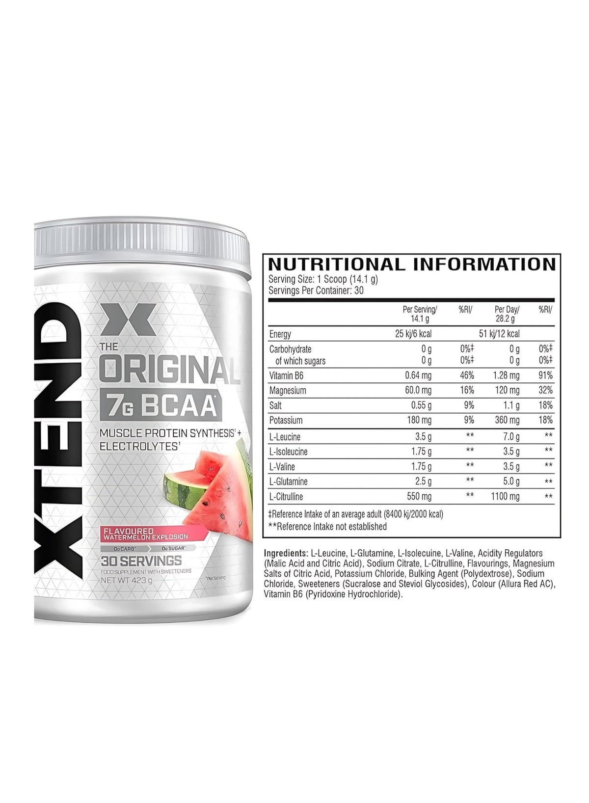 Xtend Watermelon Explosion Original BCAA Powder