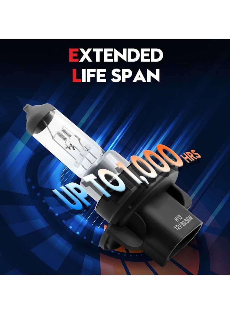 FEEMA 2PCS High-Performance Halogen Headlight Bulb High Quality Quartz Glass for Bright and Clear Light H13 12V, 55W BL10764 - Image 5