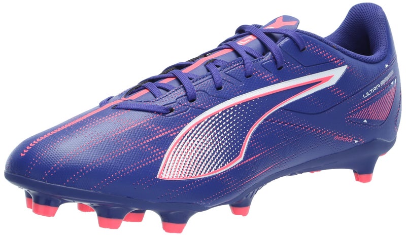 PUMA Men's Ultra 5 Play Firm, Artificial Ground Soccer Cleats Sneaker, Lapis Lazuli White-Sunset Glow, 8.5 - Image 1
