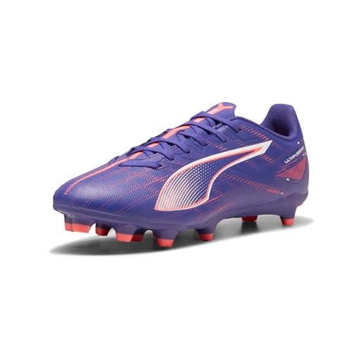 PUMA Men's Ultra 5 Play Firm, Artificial Ground Soccer Cleats Sneaker, Lapis Lazuli White-Sunset Glow, 8.5 - Image 3