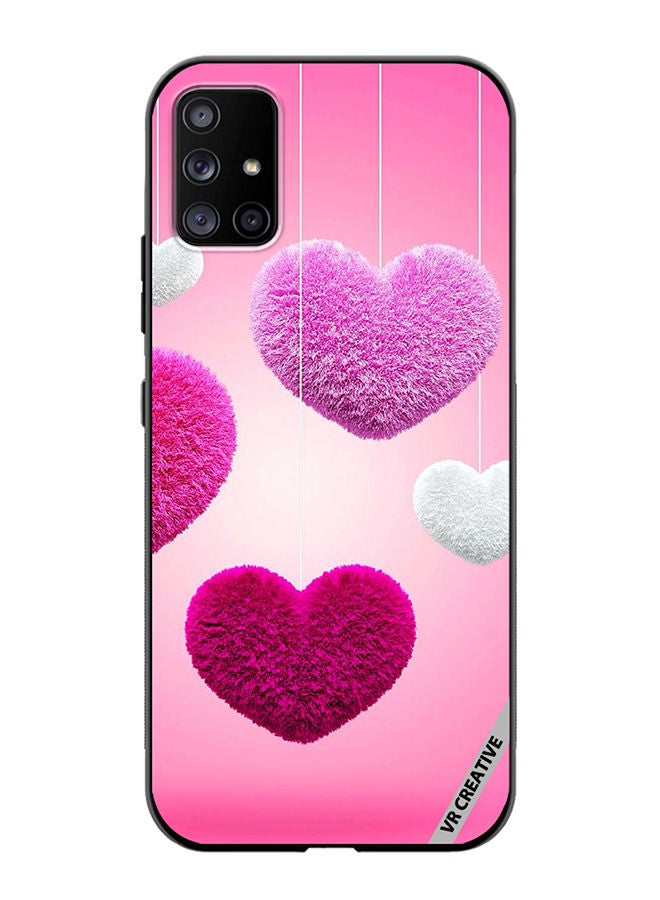 VR CREATIVE Protective Case Cover For Samsung Galaxy A71 5G Colored Hearts Design Multicolour - Image 1