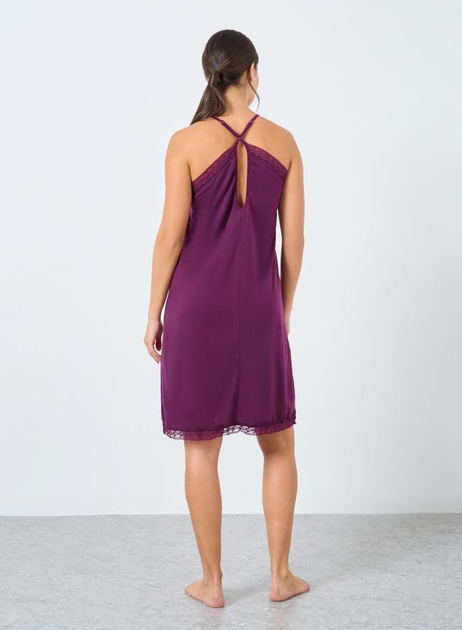 ستايلي قميص نوم بتفاصيل دانتيل - Image 4