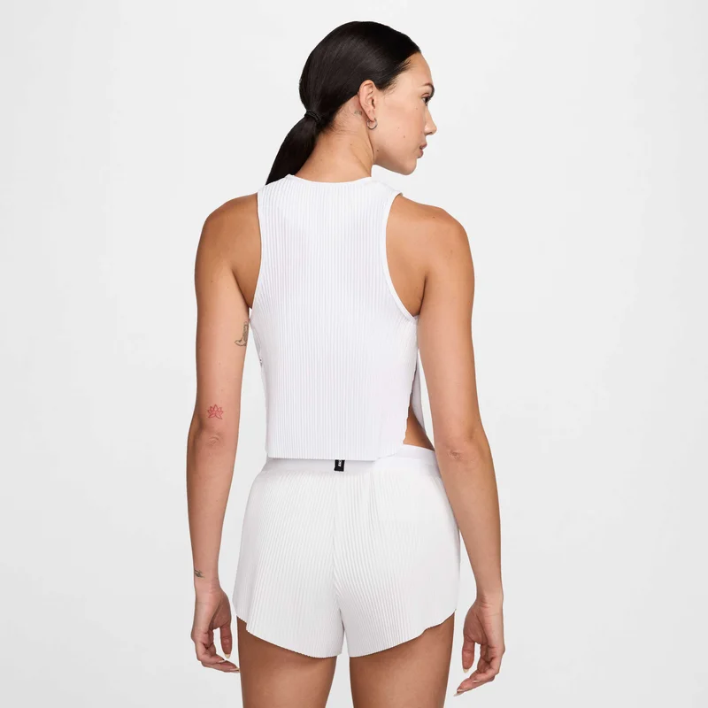 Nike White Women's AeroSwift Dri-FIT ADV Cropped Running Tank Top for Women | Best Price UAE