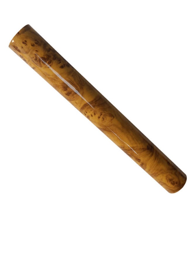 NIBEMINENT Glossy Wood Grain Texture Car Interior Sticker - Image 1