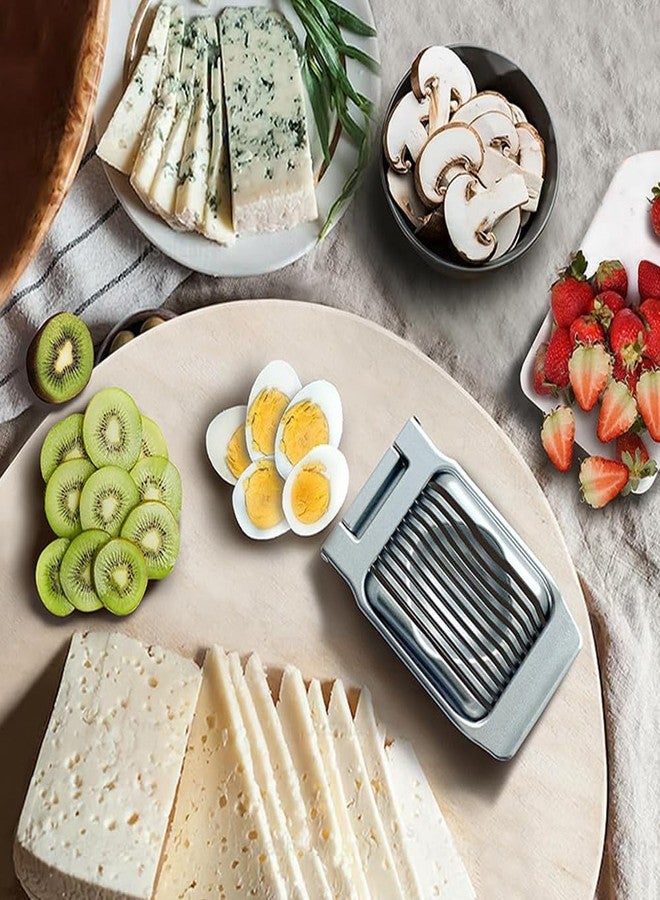 Restynic Egg Slicer for Hard Boiled Eggs, Easy Cutting Grid with Brush, Perfect for Salads & Sandwiches, Quick and Easy Kitchen Tool - Image 3