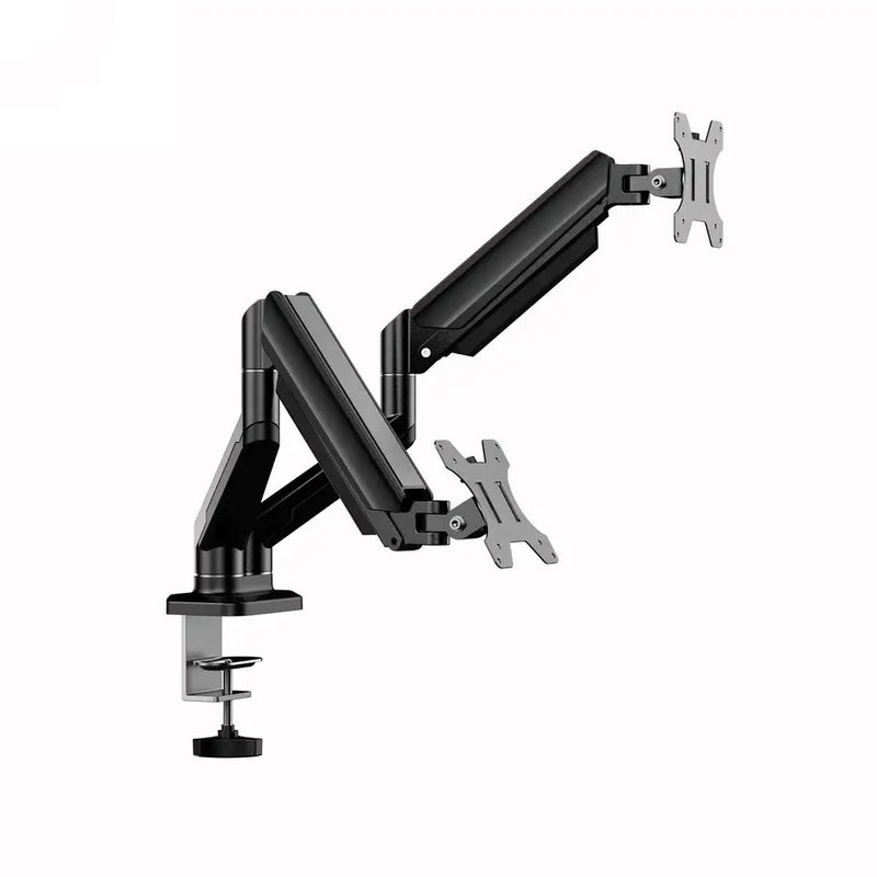 Double-Arm Aluminum Alloy Monitor Stand 13.2Kg Air Pressure Arm Dual-Screen Computer Stand Telescopic Rotating Lift - Image 3