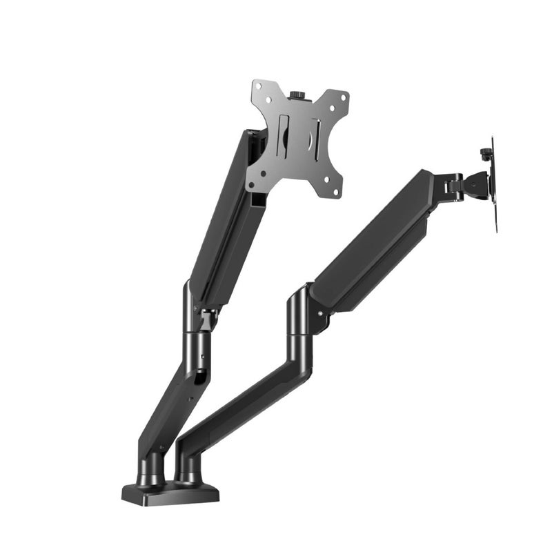 Double-Arm Aluminum Alloy Monitor Stand 13.2Kg Air Pressure Arm Dual-Screen Computer Stand Telescopic Rotating Lift - Image 2