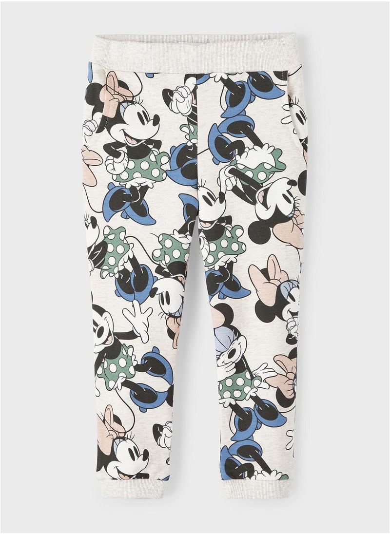 NAME IT - Kids Minnie Mouse Print Sweatpants - Image 1
