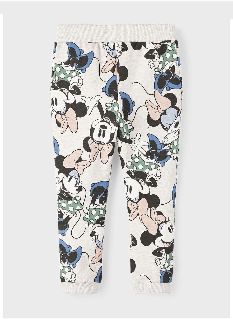 NAME IT - Kids Minnie Mouse Print Sweatpants - Image 1