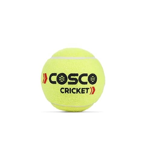 COSCO كوسكو كريكيت نورمال فورس كرة تنس جلد (أصفر) - عبوة من 6 - Image 1