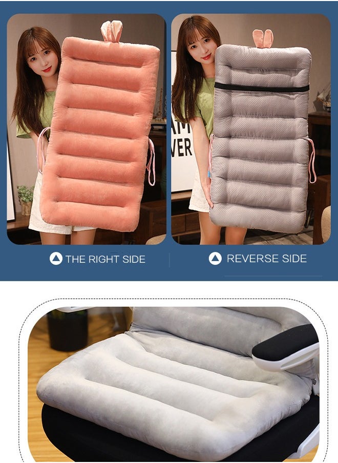 Aikenn Office Chair Sofa Car Seat Cushion Premium Plush PP Cotton Comfortable Cute Seat Cushion Non Slip Seat Cushion for Back Rocking Chair Cushion Cotton Back Support (Gray Cat)  - Image 5