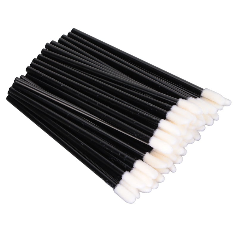 100Pcs Disposable Lip Brushes Lightweight Comfortable Odorless Safe Lipstick Brush Applicator with Black Rod - Image 5