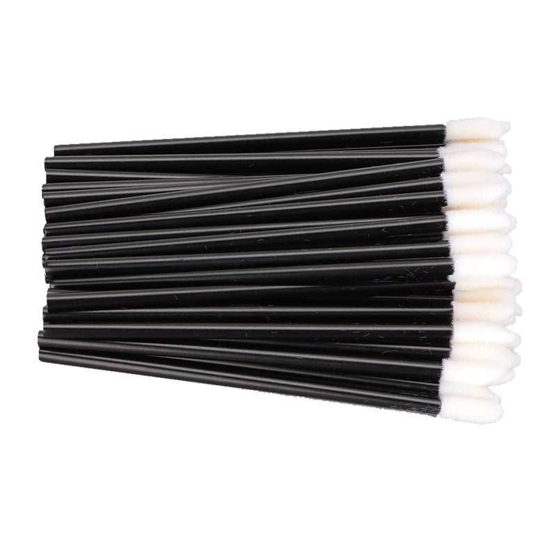100Pcs Disposable Lip Brushes Lightweight Comfortable Odorless Safe Lipstick Brush Applicator with Black Rod - Image 3