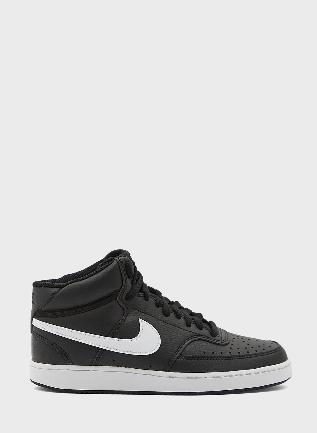 nike court vision mid men's black