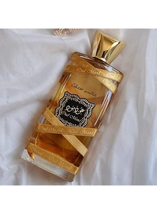 لطافة عطور لطافة Oud Mood Elixir Ep 100 مل 3.4 أوقية I عطر شرقي مع عود الزعفران والتوابل أنا ملاحظات حلوة قليلاً أنا اتفاقات رئيسية وودي أنيمال سويدي حار بلسميك - Image 4