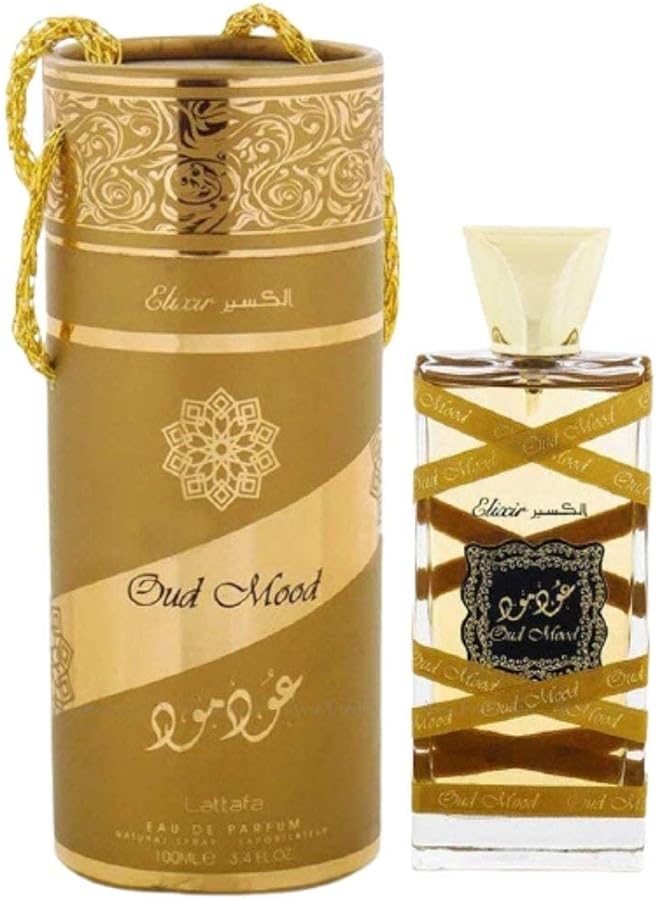 لطافة عطور لطافة Oud Mood Elixir Ep 100 مل 3.4 أوقية I عطر شرقي مع عود الزعفران والتوابل أنا ملاحظات حلوة قليلاً أنا اتفاقات رئيسية وودي أنيمال سويدي حار بلسميك - Image 1