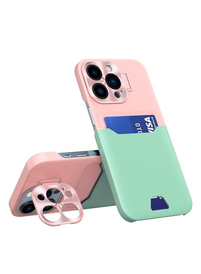 S-TOP Case For iPhone 14 Pro Contrasting Colors Invisible Holder Phone Case - Image 1