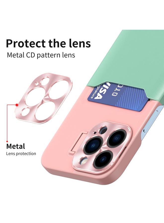 S-TOP Case For iPhone 14 Pro Contrasting Colors Invisible Holder Phone Case - Image 4