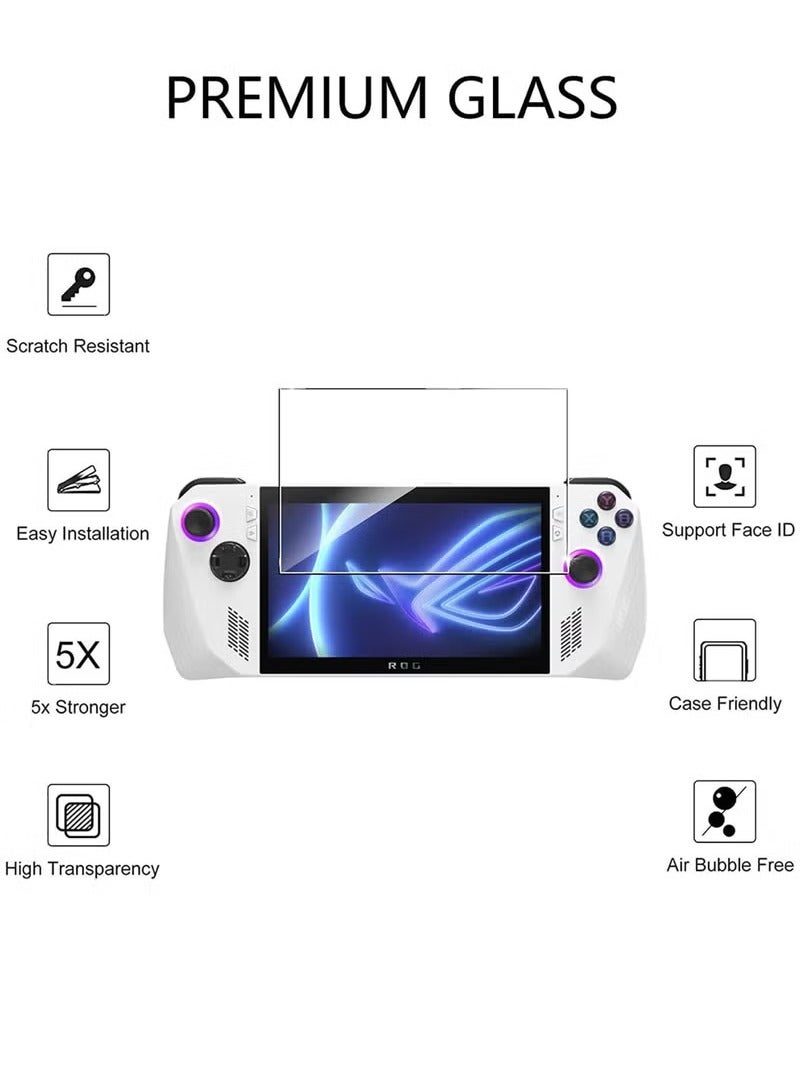 2 Pack - Screen Protector Glass for ASUS ROG Ally 2023/ASUS ROG Ally X 2024 Gaming Handheld, Premium 9H Tempered Glass Screen Protector for ROG Ally/ROG Ally X  - Image 4