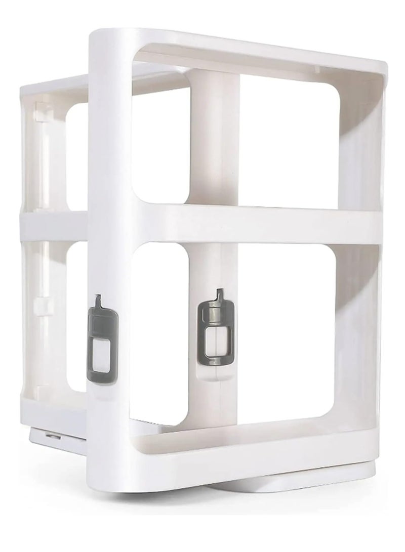 Excefore Spice Rack , Medicine Organizer, Kitchen and Bathroom Cabinet Organizer, Pantry Storage Rack and Makeup Storage, Vertical Spice Rack Organizer, White, 1 Each Per Packck - Image 1