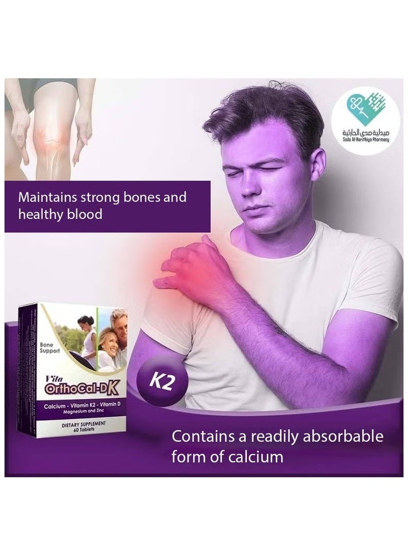 Vita Vita Orthocal-Dk bone support 60 Tablets - Image 3