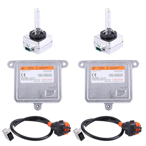 SEADEAR 2PCS Xenon HID Headlight Ballast Control Unit with Igniter & D3S Bulb Compatible for 2015-2020 Blazer Impala Malibu Suburban Tahoe 20928264 13587720 13587843 13503432, +HID Bulb Wire Kit - Image 2