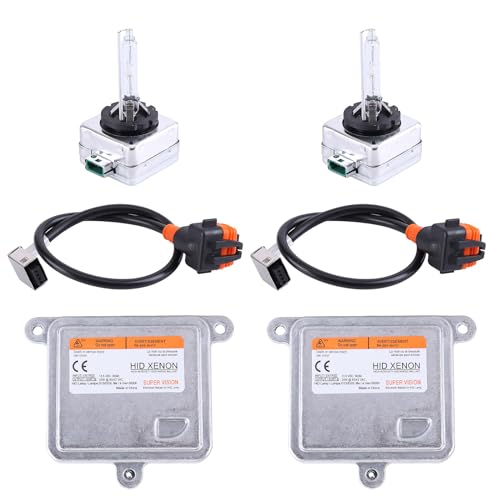SEADEAR 2PCS Xenon HID Headlight Ballast Control Unit with Igniter & D3S Bulb Compatible for 2015-2020 Blazer Impala Malibu Suburban Tahoe 20928264 13587720 13587843 13503432, +HID Bulb Wire Kit - Image 3