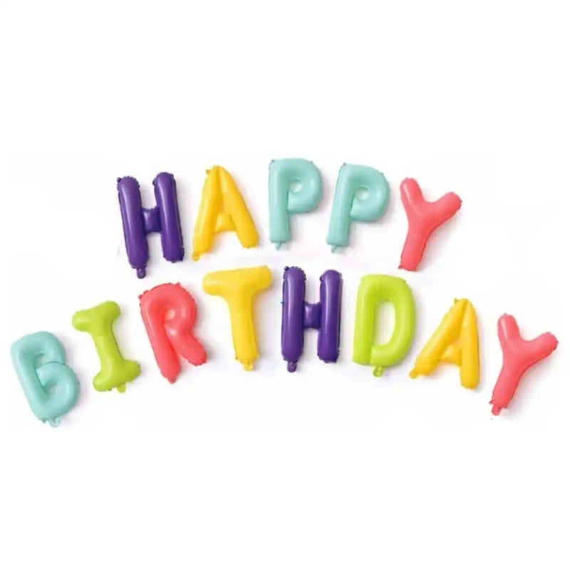 Party Item Foil Balloon Set, Happy Birthday Foil Balloon Set- 16inch