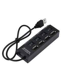 نيبمينينت كابل محول طاقة تيار مستمر مزود بـ4 منافذ USB أسود  - Image 2
