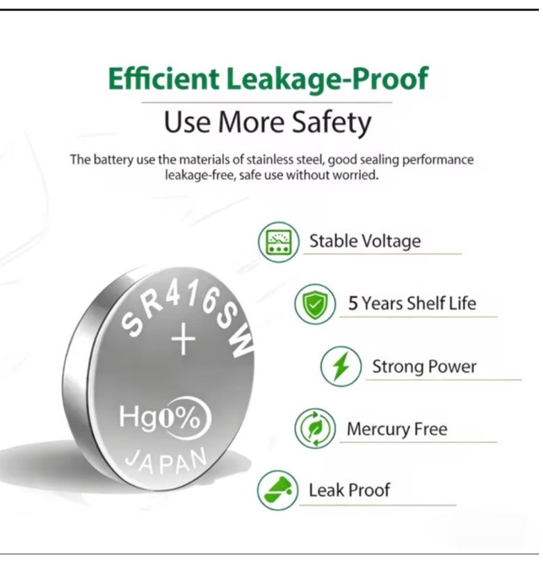 Sony Silver Nano VIP Earphone Battery Model No. 337 (5 pieces) - Image 2