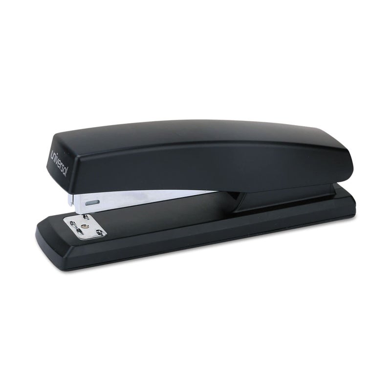 Universal 43118 Economy Full-Strip Stapler, 20-Sheet Capacity, 3-Inch Throat, Black - Image 1