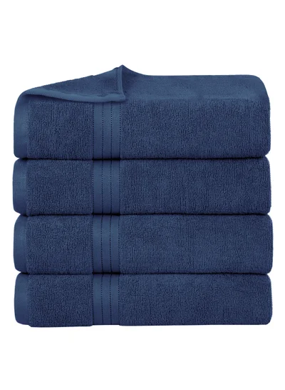 Bliss Casa Bliss Casa Bath Towel Set 70x140 cm (4 Pack) - 550 GSM 100% Cotton 20/D Quick Drying Highly Absorbent Thick Bathroom Towels - Soft Hotel Quality for Bath and Spa