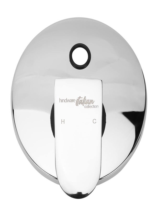 Hindware Italian Collection F340049CP Elegance Exposed Parts Kit of 3-inlet Single Lever Divertor (Suitable for F8535), Brass with Chrome Finish - Image 2