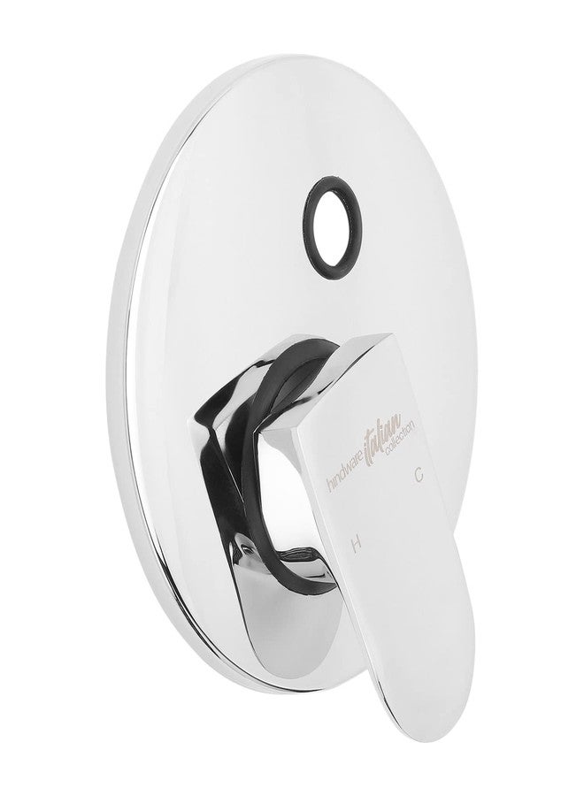 Hindware Italian Collection F340049CP Elegance Exposed Parts Kit of 3-inlet Single Lever Divertor (Suitable for F8535), Brass with Chrome Finish - Image 3