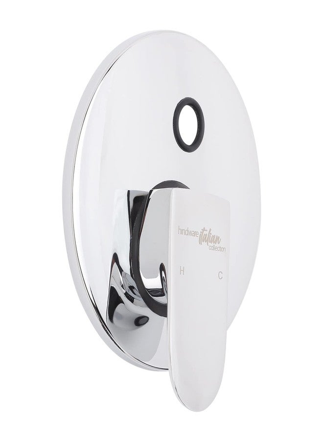 Hindware Italian Collection F340049CP Elegance Exposed Parts Kit of 3-inlet Single Lever Divertor (Suitable for F8535), Brass with Chrome Finish - Image 5