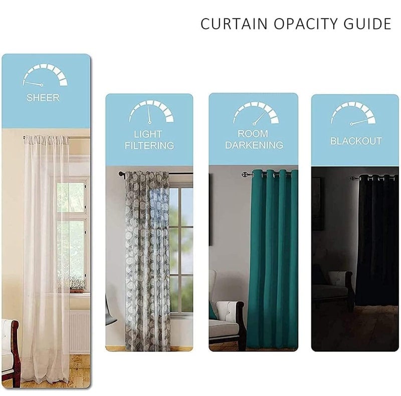 ROYAL TREND Net Transparent Door Curtains Semi Sheer Panels with Spider net for Home and Office Decor 4x7FeetWhitePack of 2 - Image 5
