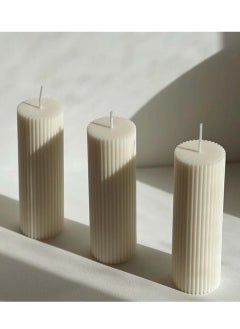 Inches Home 3 Ribbed Candles Trio 