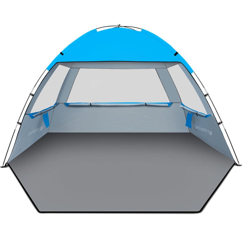 Venustas Beach Tent Sun Shelter for 3/4-5/6-7/8-10 Person, UPF 50+ UV Protection Beach Canopy, Lightweight and Easy Setup Cabana, Portable Beach Shade Tent - Image 1
