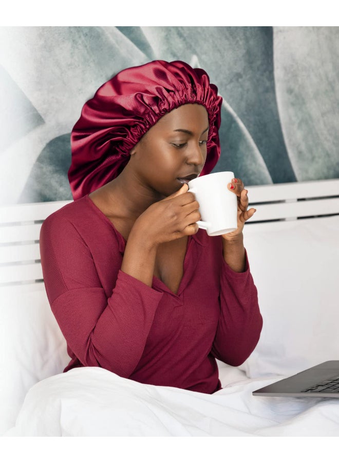 Winitas Extra Large Satin Cap for Black Women Sleeping Double Layer - Image 4