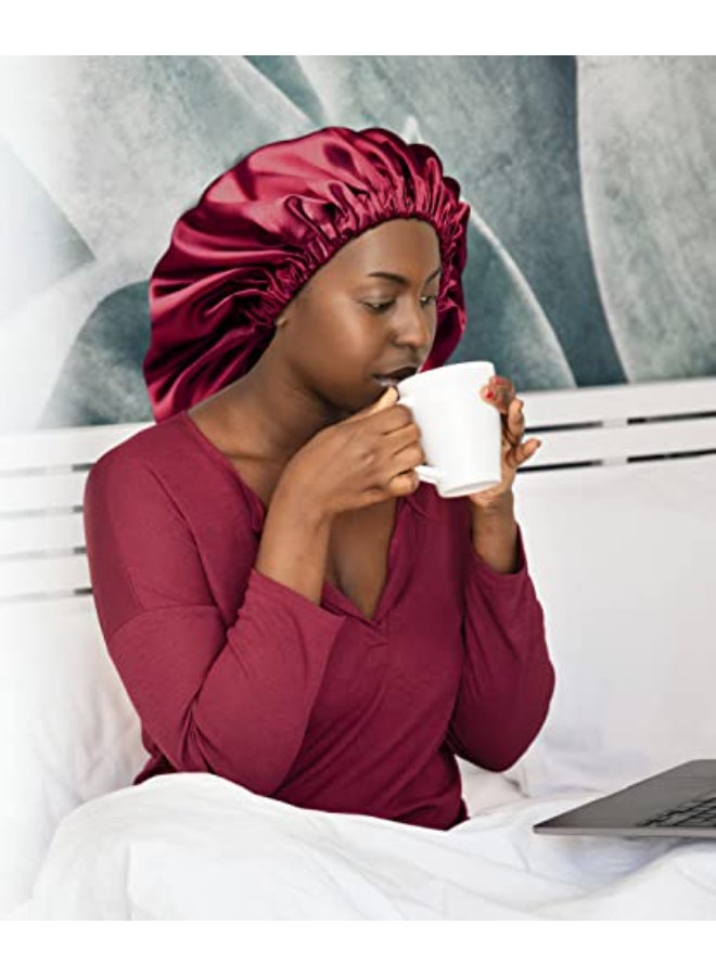 Winitas Extra Large Satin Cap for Black Women Sleeping Double Layer - Image 3