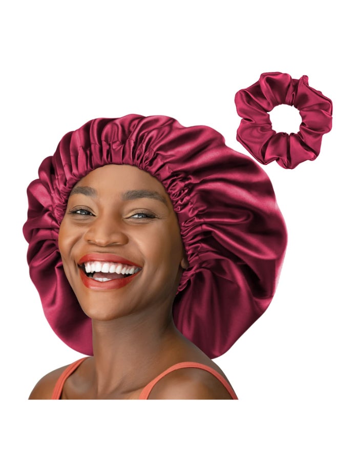 Winitas Extra Large Satin Cap for Black Women Sleeping Double Layer - Image 2