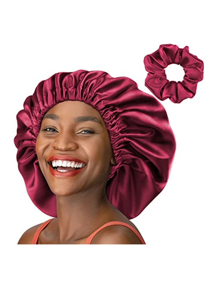 Winitas Extra Large Satin Cap for Black Women Sleeping Double Layer - Image 1