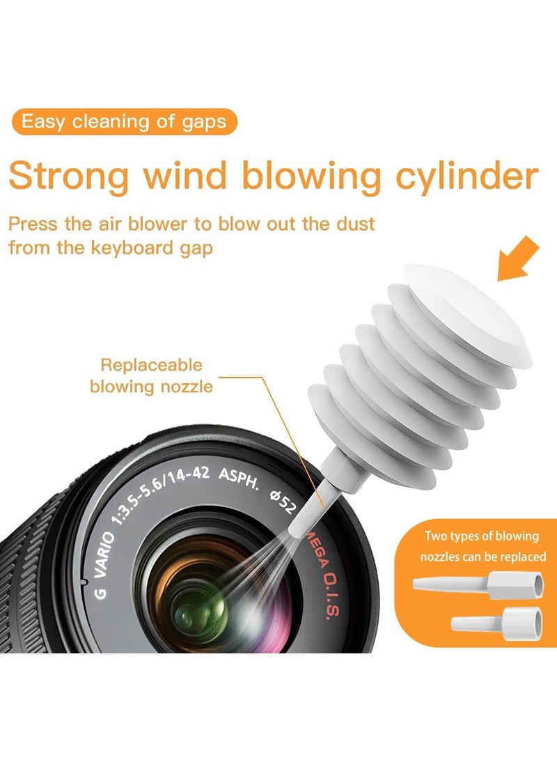 مجموعة تنظيف إلكترونيات 20 في 1، مجموعة تنظيف متعددة الوظائف للهاتف والكمبيوتر المحمول والكاميرا ولوحة المفاتيح والشاشة ومنظف لوحة المفاتيح مع نفخ الغبار والتنظيف بالرش - Image 4