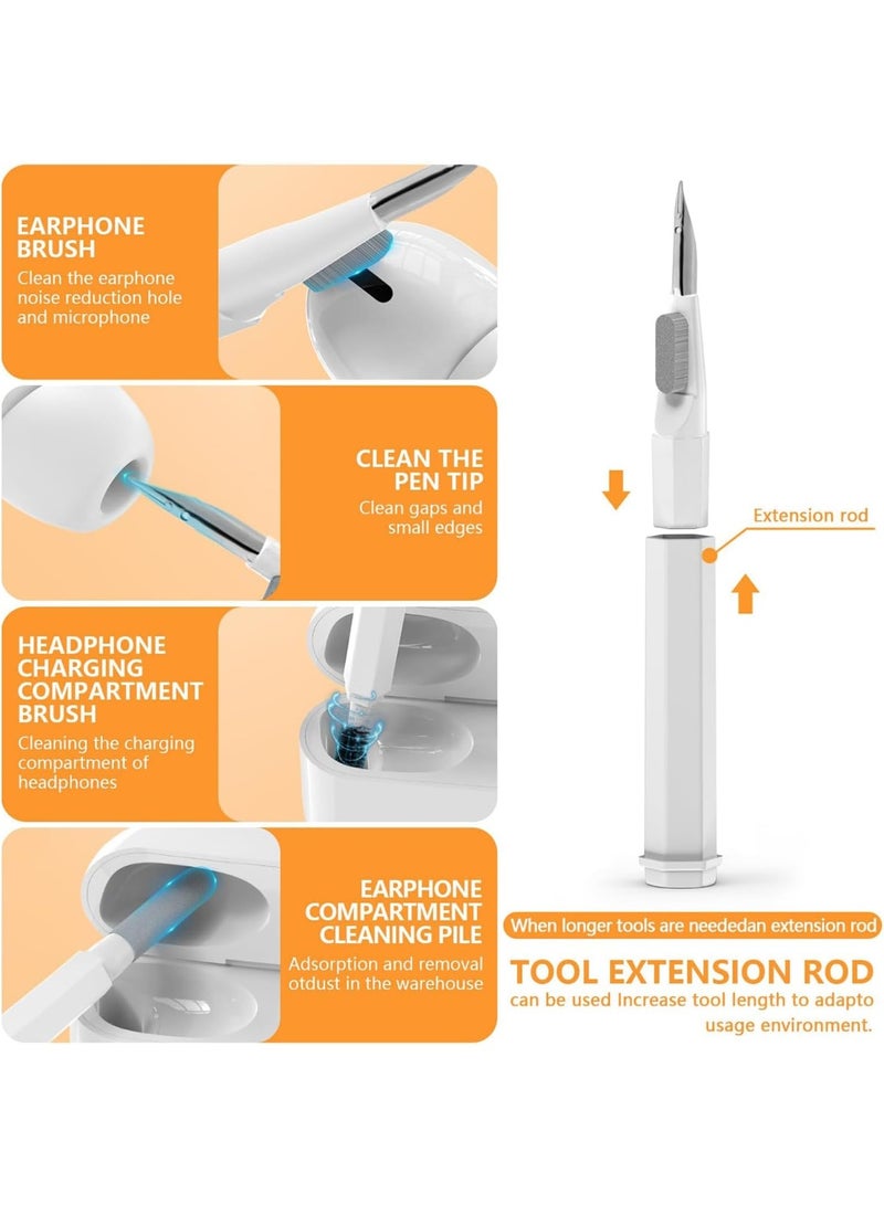 مجموعة تنظيف إلكترونيات 20 في 1، مجموعة تنظيف متعددة الوظائف للهاتف والكمبيوتر المحمول والكاميرا ولوحة المفاتيح والشاشة ومنظف لوحة المفاتيح مع نفخ الغبار والتنظيف بالرش - Image 5