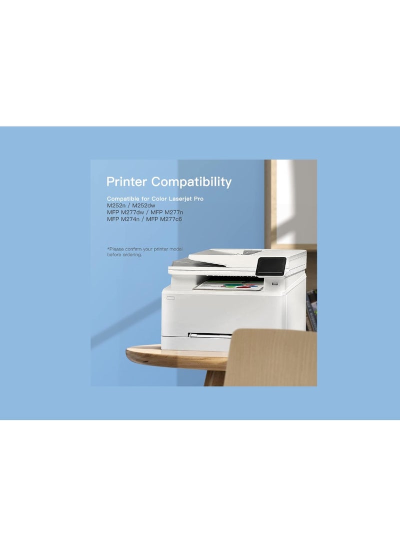 Kalon Compatible Toner Cartridge Black 201A CF400A Series Replacement For HP Color LaserJet Pro M252dw M277dw MFM277n MFP M274n Black, - Image 4