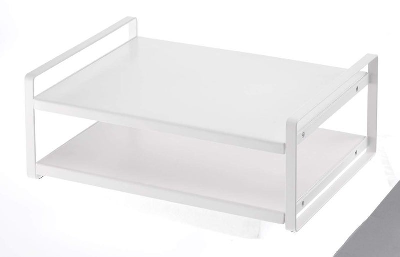 INDIAN DECOR INDIAN DECOR 50500 White Microwave Top Shelving Unit Counter TOP Kitchen TOP Refrigerator TOP Shelves  - Image 2