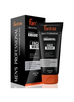 Fantraa Activated Charcoal Anti Pollution And Oil Control Face Wash 100Ml ; Fights Acne & Pimple Skin Whitening & Brightening ; Suitable For All Skin Type ; For Men  - Image 1