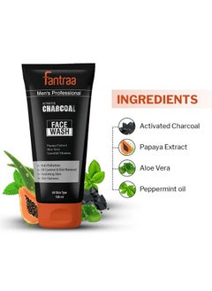Fantraa Activated Charcoal Anti Pollution And Oil Control Face Wash 100Ml ; Fights Acne & Pimple Skin Whitening & Brightening ; Suitable For All Skin Type ; For Men  - Image 4