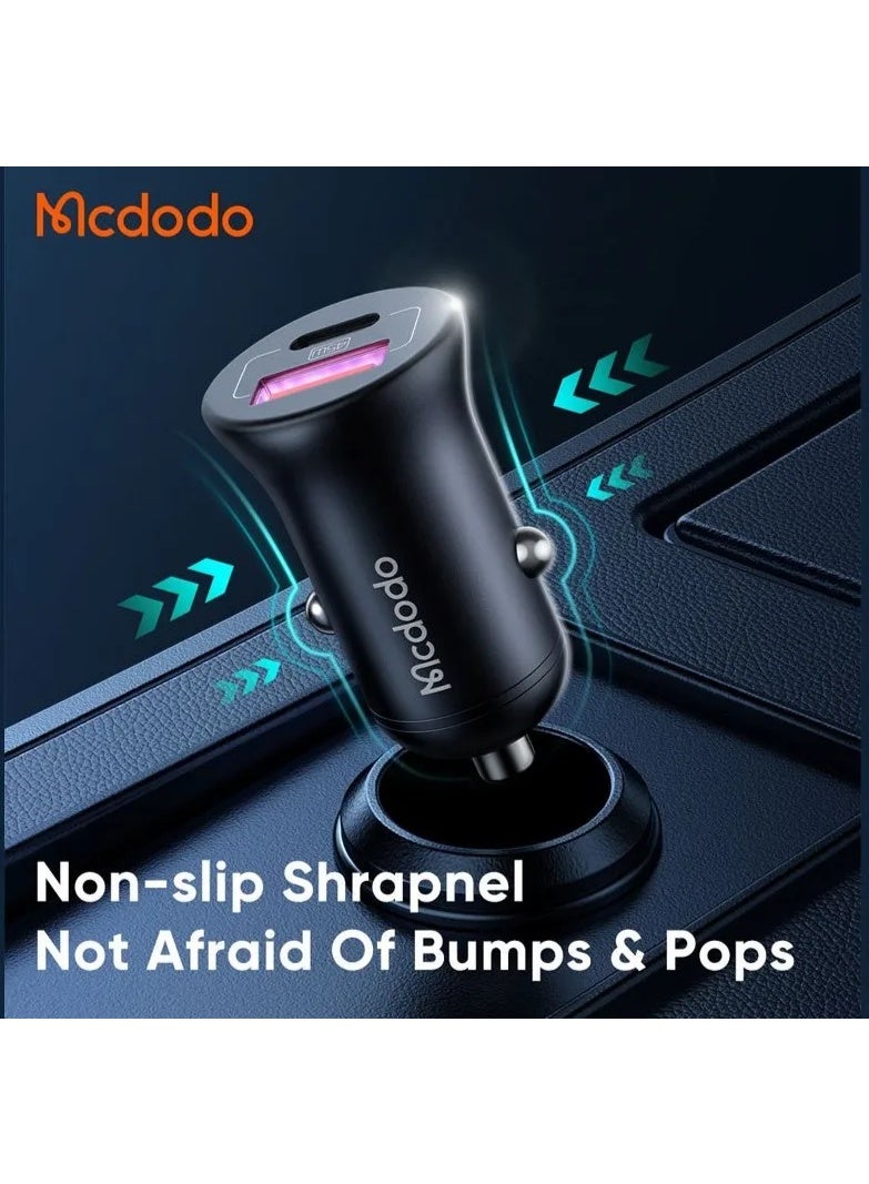 Mcdodo Car Charger CC-2680 - 45W USB-A & USB-C - Black - Image 2